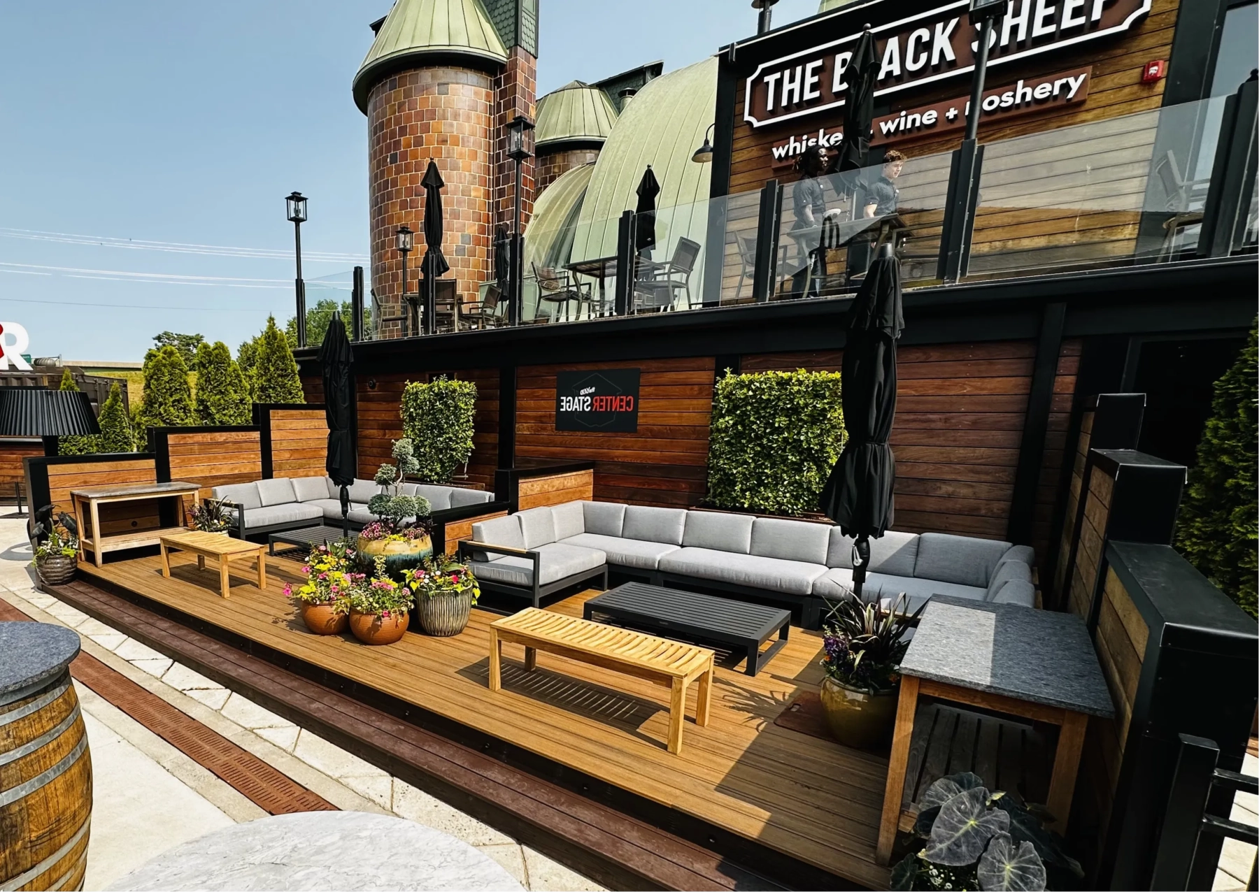 An exciting space boasting unparalleled views of theYARD and main stage, is the perfect place to enjoy drinks, food, and LIVE music! 