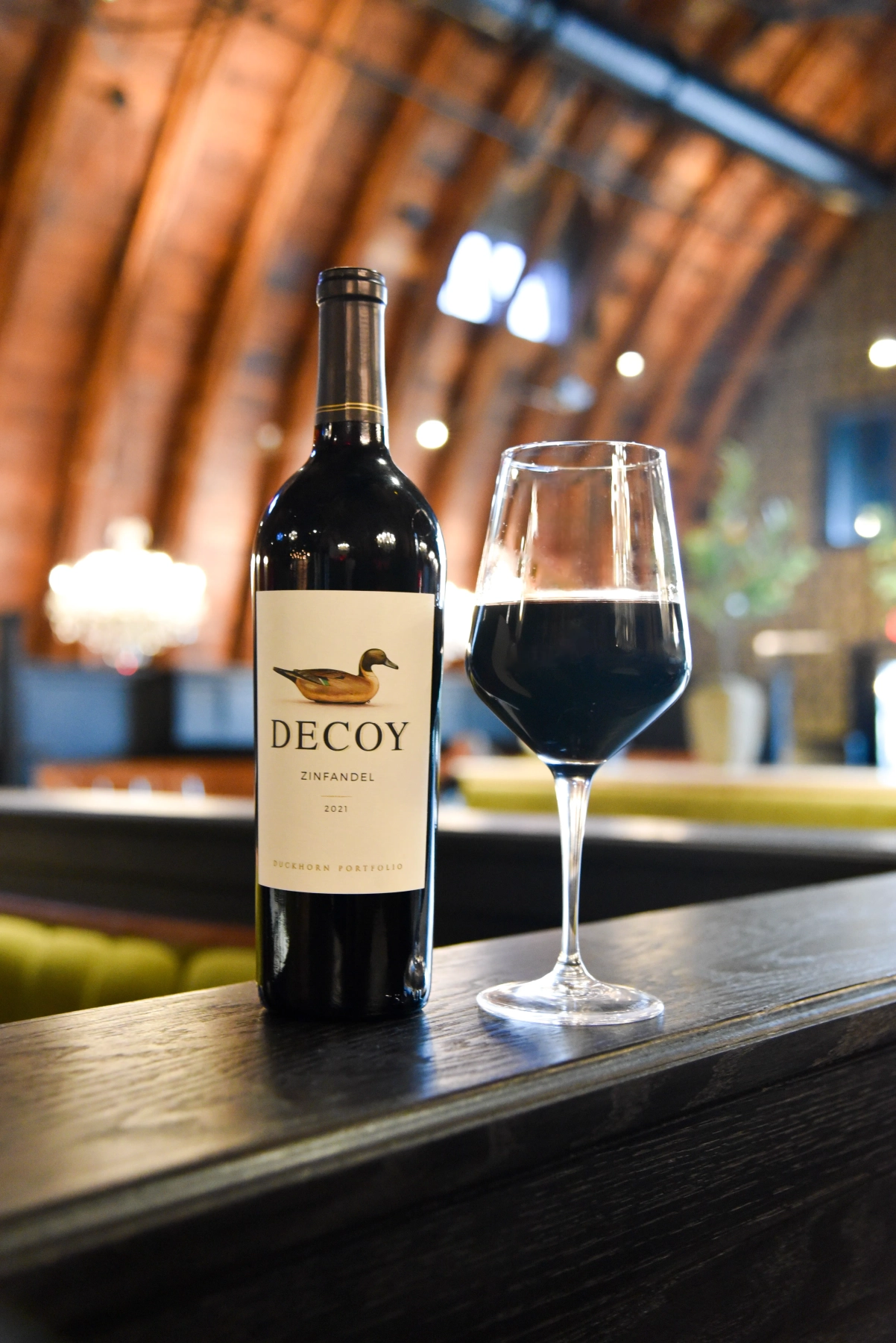 Serving a list of fine wines, both old world and new, including Decoy Zinfandel (pictured)